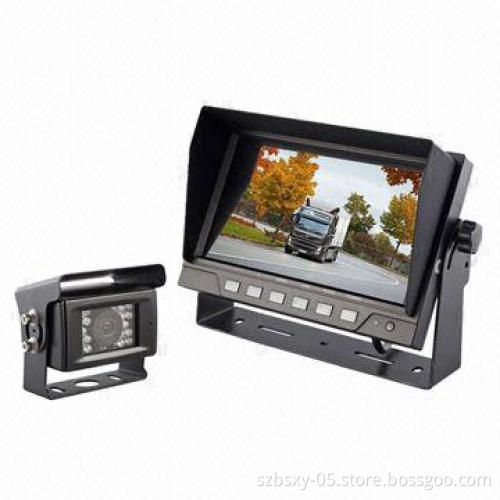 Car Reversing Camera System with 7-inch Monitor IP69K Night Vision Cameras for Trucks
